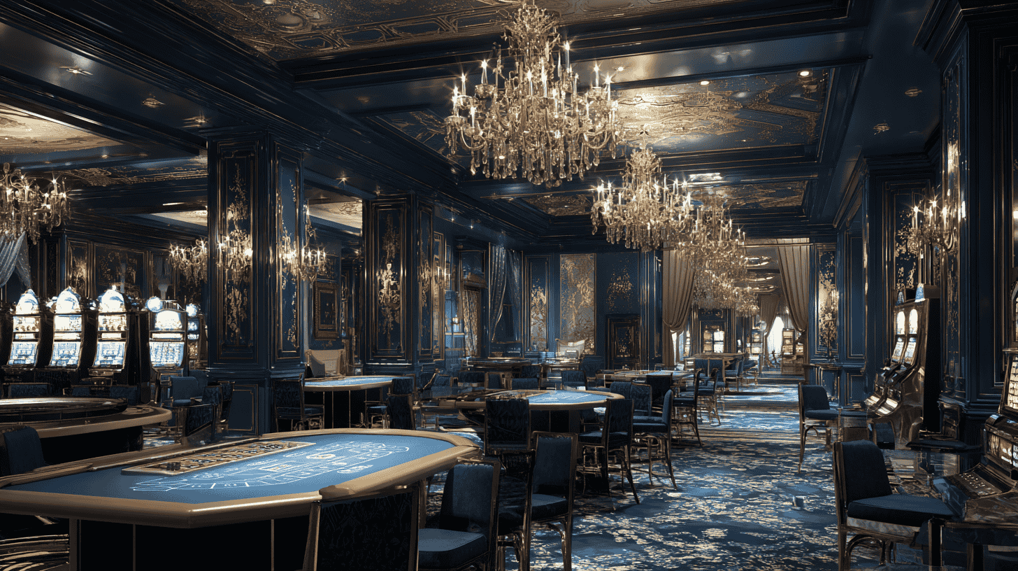 Zdjęcie przedstawiające wnętrze Złotego Joker Casino